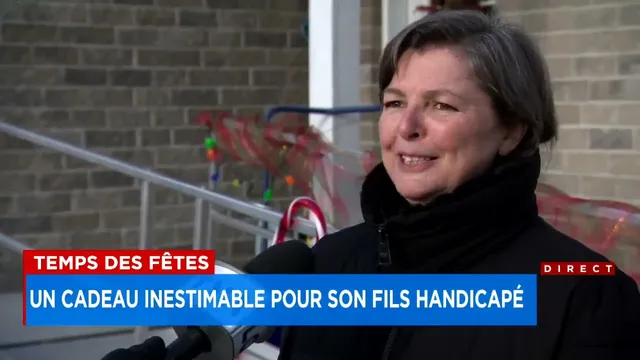 Cadeau d’une rampe à une maman pour son fils handicapé, reportage TVA
