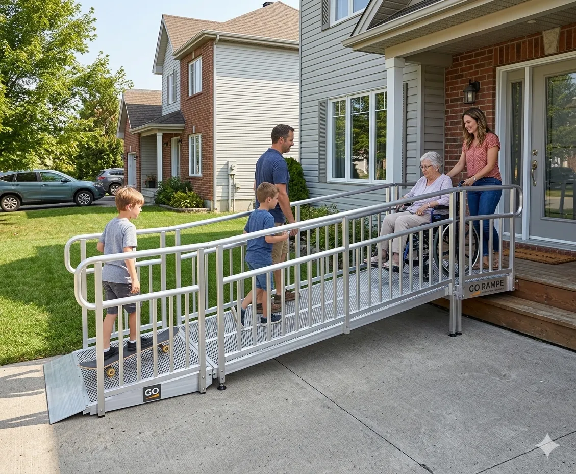 Rampe modulaire en aluminium